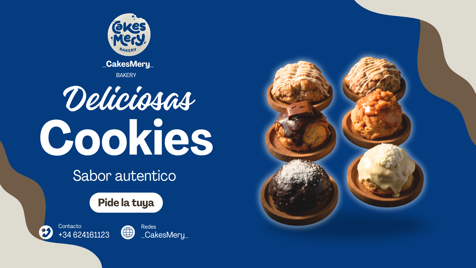 Diseño de banner digital para marca de repostería artesanal